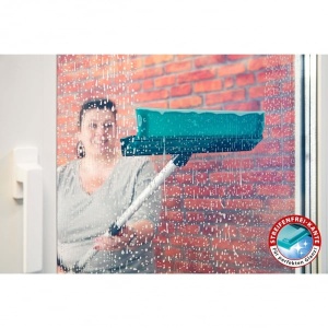 Set de stergator de geam cu racleta si tava Genius, turcoaz, 6 piese, Resigilat, Grad A - Img 6