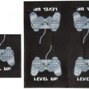 Set de vesela pentru petrecere Juvale, hartie, negru, 72 piese - Img 3