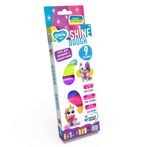 Set plastilina Lovin 9pcs*15gr - Shine - Img 1