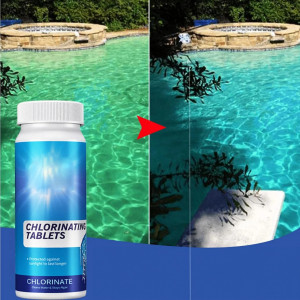 Set tablete efervescente cu clor pentru curatarea piscinei Gnaumore, alb, 100 g