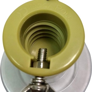 Set tija telescopica cu pamatuf si atasament pentru schimbarea becurilor DocaPole, metal/silicon, galben/transparent. 3,6 m - Img 5