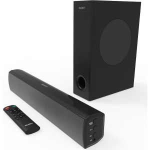 Soundbar Majority, Bowfell Plus 2.1, Bluetooth, PC, Wireless, AUX, 100 W, negru, Resigilat, Grad A