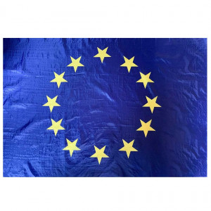 Steag Uniunea Europeana PG Intertrade, poliester, albastru inchis/galben, 90 x 150 cm