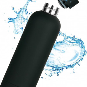 Sticla pentru apa UVTQSSP, otel inoxidabil, albastru, 500 ml - Img 5