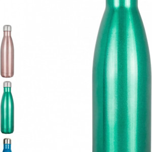 Sticla pentru apa UVTQSSP, otel inoxidabil, verde/argintiu, 500 ml