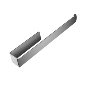 Suport de prosoape fara foraj Agaou, otel inoxidabil, argintiu, 37,5 cm