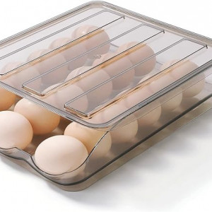 Suport pentru oua, 28.5x21.5x7cm, plastic,transparent 