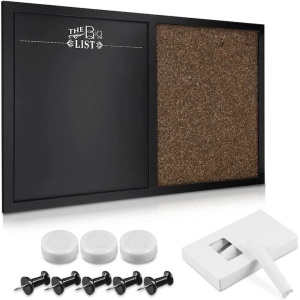 Tabla 3in1 Navaris, 4 crete, 3 magneti, 10 ace negre, 60 x 40 cm, Resigilat, Grad A - Img 1