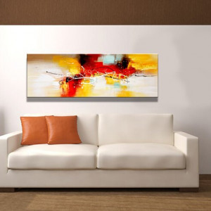 Tablou „Abstract”, multicolor, 40 x 120 cm - Img 2