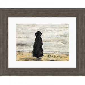 Tablou 'Black Dog Going Home', 40 x 50 cm