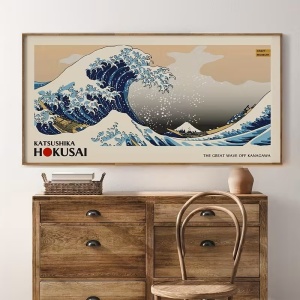 Tablou decorativ canvas, 40x120x3 cm, panza/lemn, format panoramic, multicolor - Verificat A · Re-Bloom