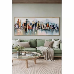 Tablou decorativ, lemn/MDF, 50x120 cm, format panoramic, multicolor - Verificat A · Re-Bloom - Img 4