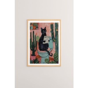 Tablou decorativ Re-Bloom, lemn masiv/hartie, multicolor, 33 x 48 cm