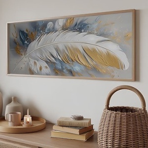 Tablou decorativ Re-Bloom, model pana, MDF/lemn masiv, multicolor, 50 x 120 cm - Img 3