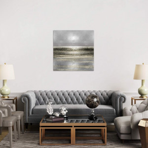 Tablou Silver Seascape I by Michelle Matthews, 66 x 66 cm - Img 3