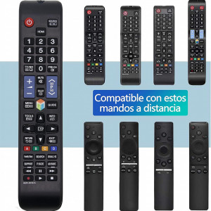 Telecomanda universala pentru Samsung TV Riry, ABS, multicolor, 23 x 3 x 4,5 cm