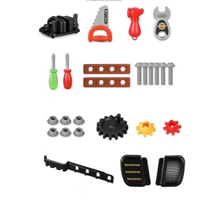 Trusa scule jucarie Rovo 916, cu unelte si accesorii, 24 piese - Img 3