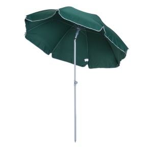 Umbrela de gradina cu acoperis inclinabil, metal/poliester, Φ220x230cm, Verde inchis - Verificat A · Re-Bloom