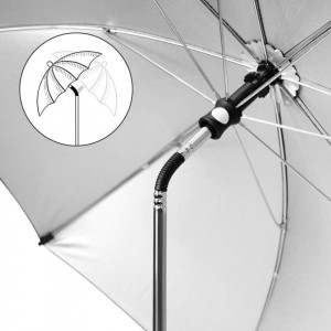 Umbrela pentru carucior RIOGOO, negru, UV 50+, 86 X 73 cm - Img 7