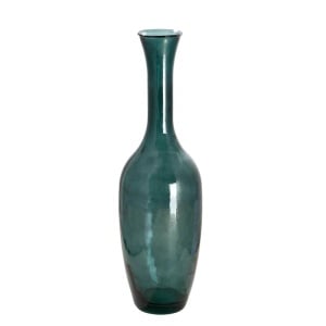 Vaza pentru flori Seneca, sticla, verde inchis, 65 x 40 x 40 cm