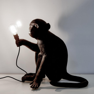 Veioză Monkey, negru, 34 x 32cm - Img 3