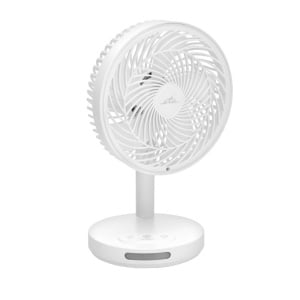 Ventilator de masa fara fir ETA Windy 0607 90000, 16.6 cm, 3 viteze, iluminare LED, alb - Img 1