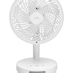 Ventilator de masa fara fir ETA Windy 0607 90000, 16.6 cm, 3 viteze, iluminare LED, alb - Img 3