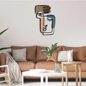 Wallity decor de perete metal/lemn, 38x55 cm, metal 1.20mm + lemn 3mm, multicolor - Verificat A · Re-Bloom - Img 2