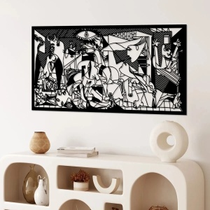 Wallxpert decor de perete din metal, 85x40 cm, grosime 1.5mm, negru - Verificat A · Re-Bloom - Img 2