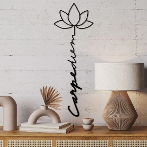 Wallxpert decor de perete metal, 21x60 cm, grosime 1.5mm, 0.101 kg, negru - Verificat A · Re-Bloom - Img 5