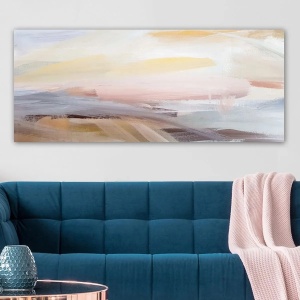 Wallxpert tablou decorativ canvas 50x120 cm, panza 100%, cadru lemn 100% grosime 3 cm, format panoramic, multicolor - Verificat A · Re-Bloom - Img 2