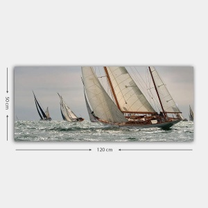 Wallxpert tablou decorativ canvas, 50x120 cm, panza 100%, cadru lemn 100% grosime 3 cm, format panoramic, multicolor - Verificat A · Re-Bloom - Img 3