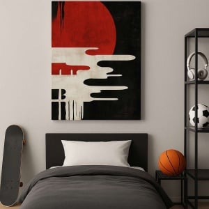 Wallxpert tablou decorativ canvas 50x70 cm, panza 100%, rama lemn 100% 2x3 cm, multicolor - Verificat A · Re-Bloom - Img 3