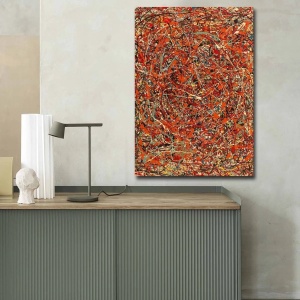 Wallxpert tablou decorativ canvas Furia, 70x100 cm, panza piele de caprioara, cadru lemn 100% grosime 3cm, multicolor - Verificat A · Re-Bloom - Img 4