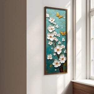 Wallxpert tablou decorativ inramat, 40x120x3.5 cm, MDF 3mm, cadru lemn pin 100%, imprimare UV, format panoramic, multicolor - Verificat A · Re-Bloom - Img 4