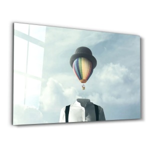 Wallxpert tablou din sticla securizata 70x110 cm, sticla calita 4mm, imprimare UV, multicolor - Verificat A · Re-Bloom