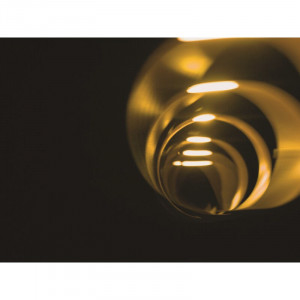 Aplică Mcallister cu 3 lumini LED, metal, negru / auriu, 26cm H x 13cm W x 10cm D - Img 5