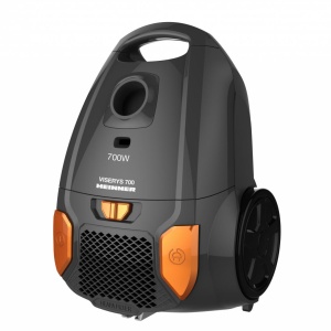 Aspirator cu sac Heinner HVC-MGRY1400-V2, Putere 700W, Sac textil, Capacitate 3L, Putere variabila, Tub telescopic metalic, Negru - Img 3