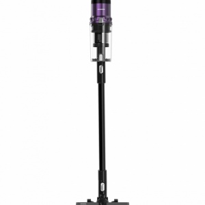 Aspirator vertical Heinner Ultrabrush 350 HSVC-MBDB350ATPP, Putere 350W, 3 viteze, Sistem filtrare multiciclonic, Motor BLDC, Perie anti-tangle, Display LED, Filtru HEPA, Negru/Mov - Img 1