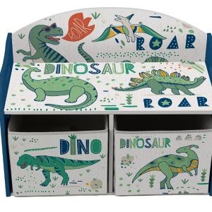 Bancuta cu depozitare pentru jucarii, pentru camera copilului, U-Grow, verde, Resigilat, Grad A