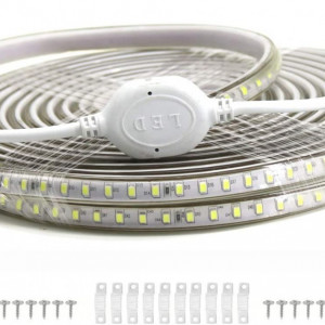 Banda LED VAWAR, 2835 SMD 96 LED/m, alb rece, 5 m - Img 1