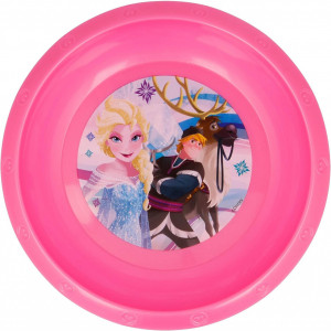 Bol pentru copii Disney, plastic, roz, 16,6 x 3,9 cm