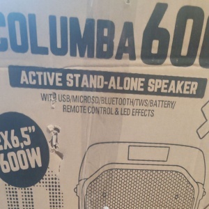 Boxa portabila Ibiza Sound, COLUMBA80, 600W, Bluetooth, USB, microSD, AUX si MIC, negru, Resigilat, Grad A - Img 6
