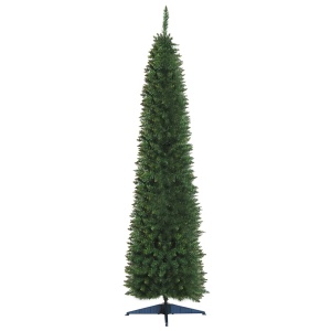 Brad de Craciun artificial Re-Bloom, PVC, diametru 60 cm, inaltime 210 cm, 499 ramuri, baza plastic, verde - Verificat A · Re-Bloom