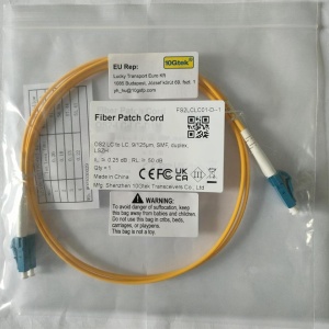 Cablu de corectie cu fibra Simplex LC-LC, 9/125 μm, galben/alb/albastru, 10 m