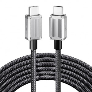 Cablu tip C ,20 V ,5 A , aluminiu , compatibil cu MacBook Pro, iPad Pro, Samsung, Pixel, Switch - Img 1