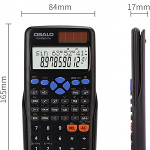 Calculator stiintific cu 240 functii OSALO, negru, plastic, 165 x 84 mm - Img 6