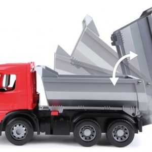 Camion cu basculanta Mercedes Arocs Worxx din plastic 45 cm - Img 1