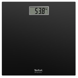 Cantar de baie Tefal Classic PP1400V0, greutate maxima 150kg, Auto ON/OFF, suprafata de sticla, negru, Resigilat, Grad A