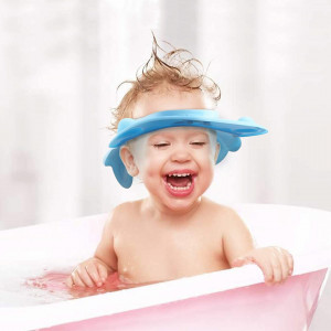 Capac de protectie pentru baie la copii ZERHOK, albastru, silicon, 30 x 26 cm - Img 5